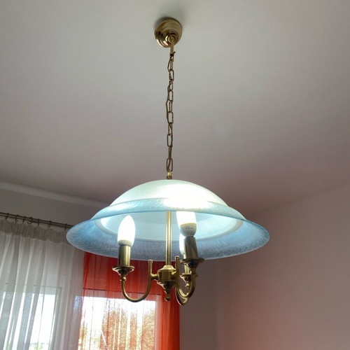 Glass ceiling lights used, pack of 3 for living room and bedroom