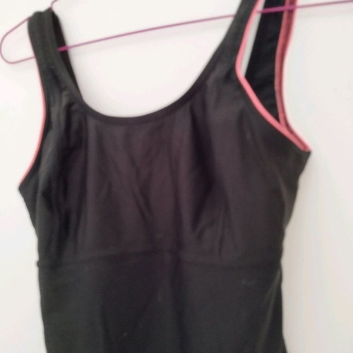 Decathlon swimming costume small like new, black and pink
