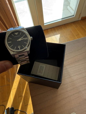 Emporio Armani men's watch new, silver