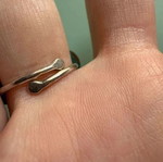 Vintage silver 925 ring used, turquoise flower design