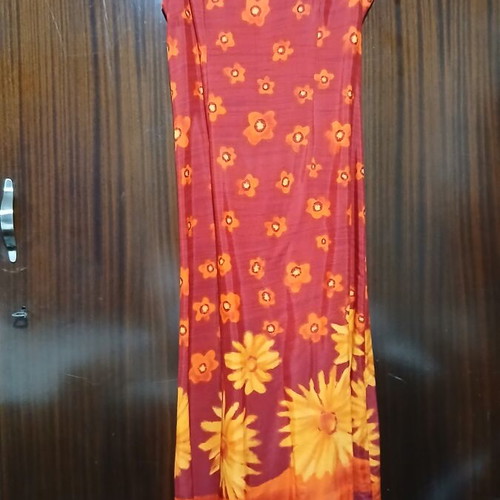 Vintage Maxi Floral Dress, Evgenidis Bros, Size Small-Medium