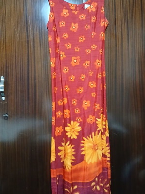 Vintage Maxi Floral Dress, Evgenidis Bros, Size Small-Medium