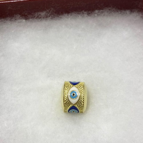 Silver (925) gold-plated eye charm new, gold color