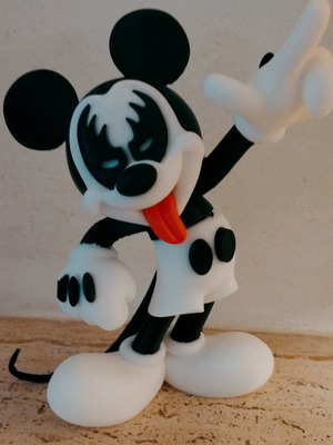 Mickey Mouse φιγούρα 3D printed σαν καινούργιο, Rock Star έκδοση KISS