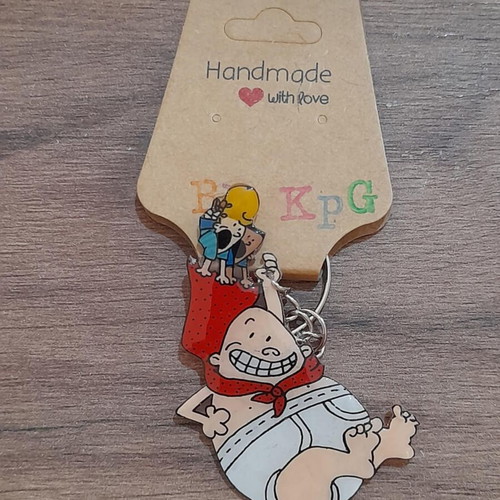 Captain Vrakas Keychain handmade from heat-shrink plastic