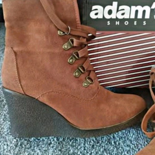 Women's Adam's Shoes ankle boots new, brown, size 38