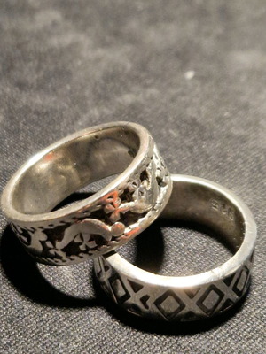 Silver rings used, 1 of 2