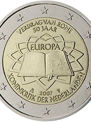 Ολλανδία 2 Ευρώ 2007 UNC Συνθήκη της Ρώμης καινούργιο