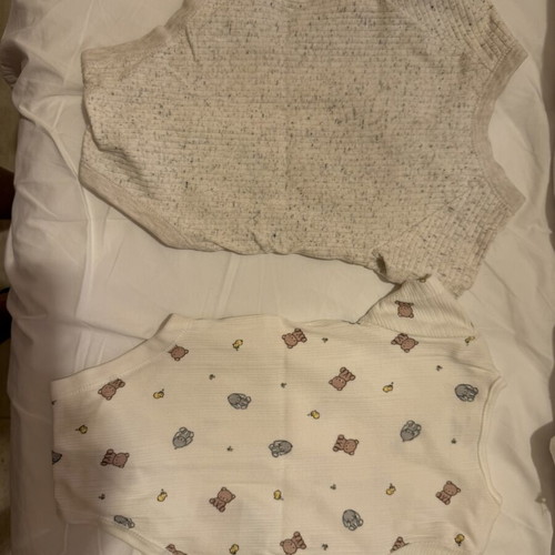 2 short-sleeve baby rompers 3-6 months, new
