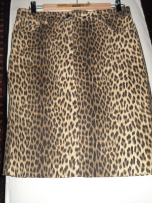 Ιταλική φούστα λέοπαρ με υφή πόνυ σαν καινούργια, βαμβακερή