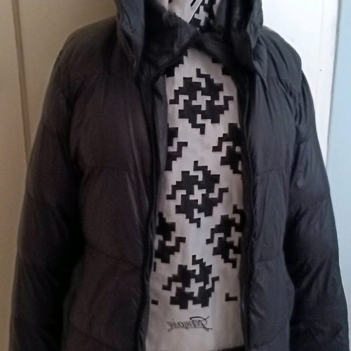 Black jacket used in good condition, sizes M and L