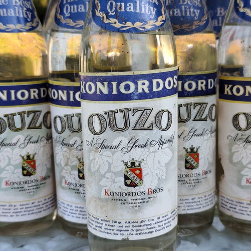 Koniordos Bros Ouzo vintage collectible bottle 320 ml
