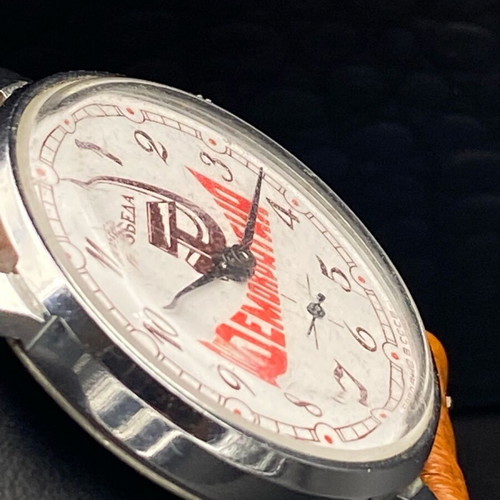 Vintage mechanical watch Pobeda Democracy Soviet like new