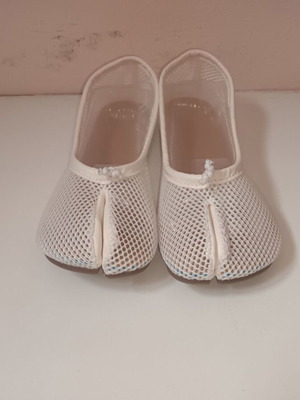 Elegant tabi μπαλαρίνες Νο 37 καινούργιο, άσπρες δικτυωτές