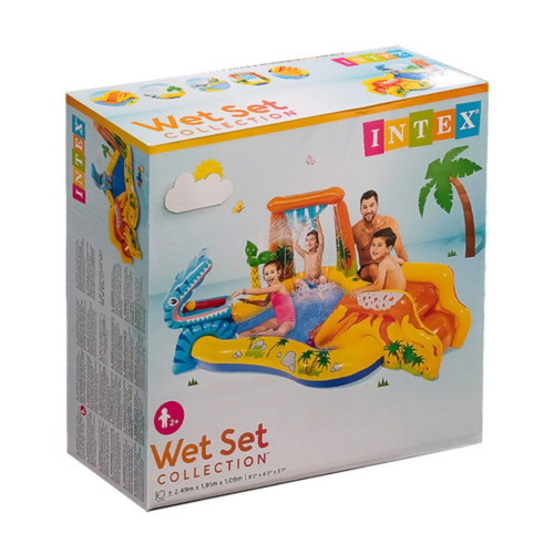 Inflatable Kids Water Park 5-in-1 with Slide and Pump, New