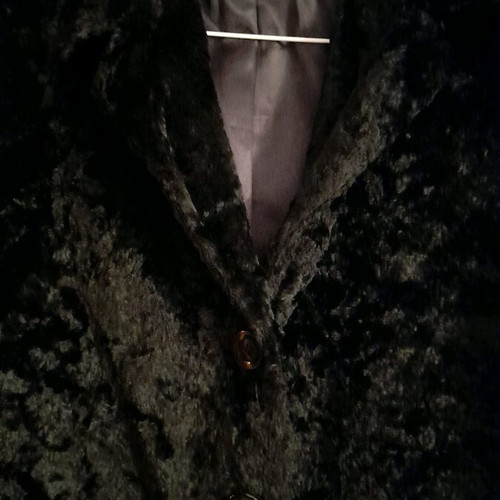 Le comte jacket synthetic fur like new, black