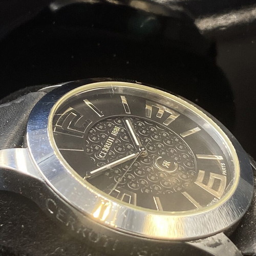 Cerruti 1881 Parigi men's watch like new, black and silver