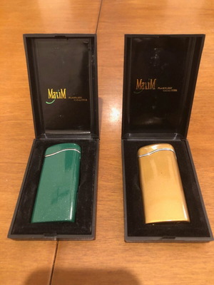 Maxim lighter set of 2 flameless like new