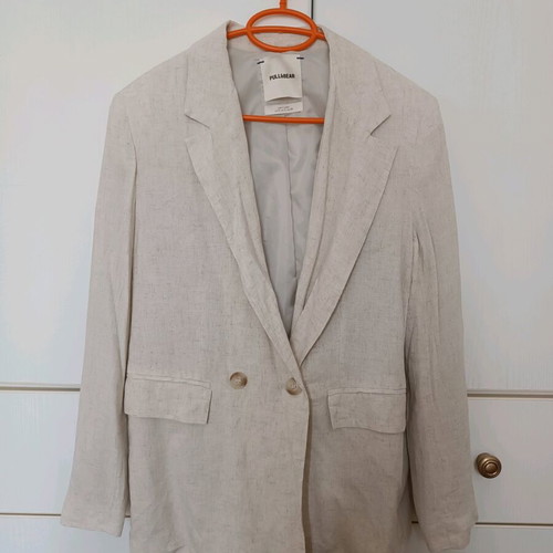 Linen style jacket new, unworn beige Pull & Bear