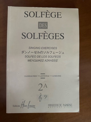 Solfege music book exercises like new