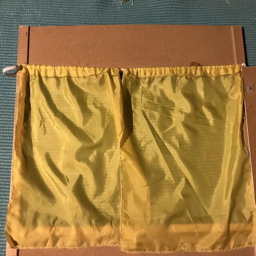 Used puppet theater with wear and missing support side