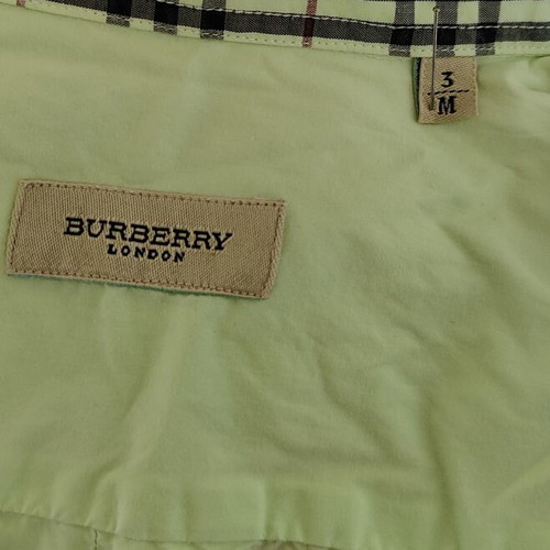 Burberry men's long-sleeve shirt mint color size M like new