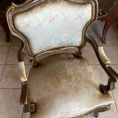 Interwar armchairs used, set of 2, Paris style
