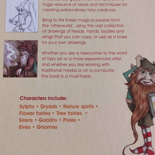 The Fairy Artist's Figure Drawing Bible hardcover spiral-bound like new