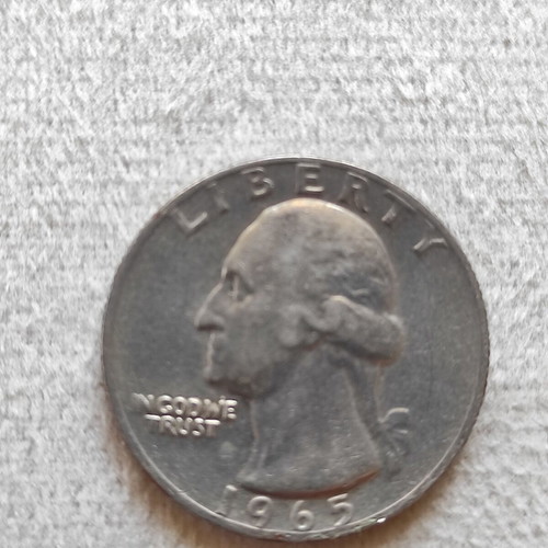 USA Quarter Dollar 1965 used coin