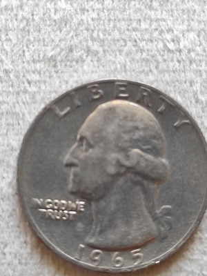 USA Quarter Dollar 1965 μεταχειρισμένο νόμισμα