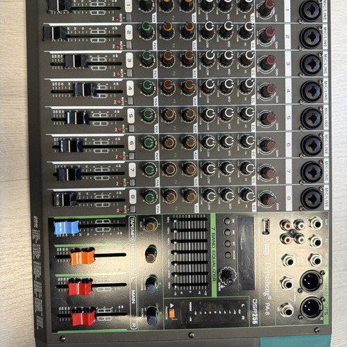 Depusheng PA-8 DSP256 Mixer 8 Channels with DSP Effects and USB like new