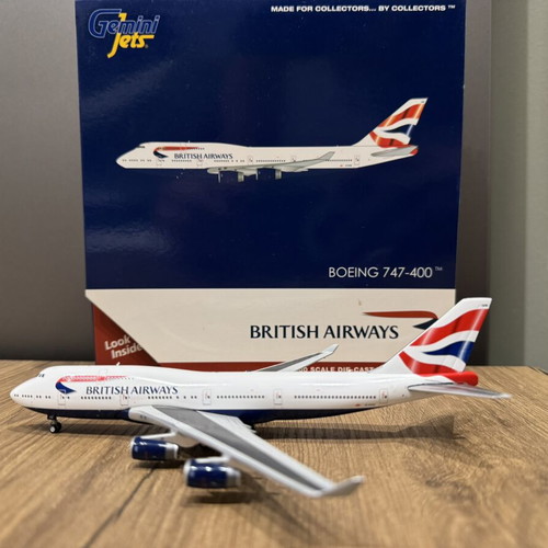 British Airways 747 GeminiJets 1:400 model aircraft