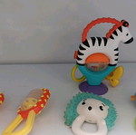 Children's rattles used