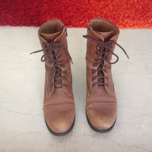 Commanchero leather ankle boots used brown size 40