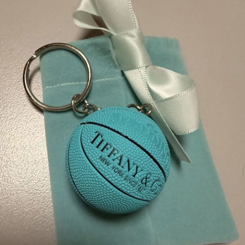 Tiffany & Co. Mini Basketball Keychain new, turquoise