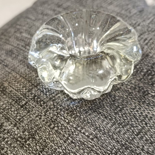 Vintage crystal candlestick from the 70s, used