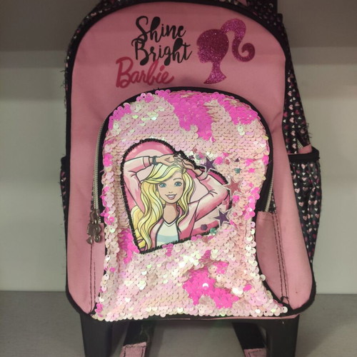 Barbie toddler trolley with sequins like new