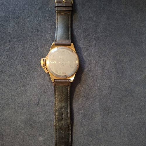 Oozoo unisex wristwatch used, gold color