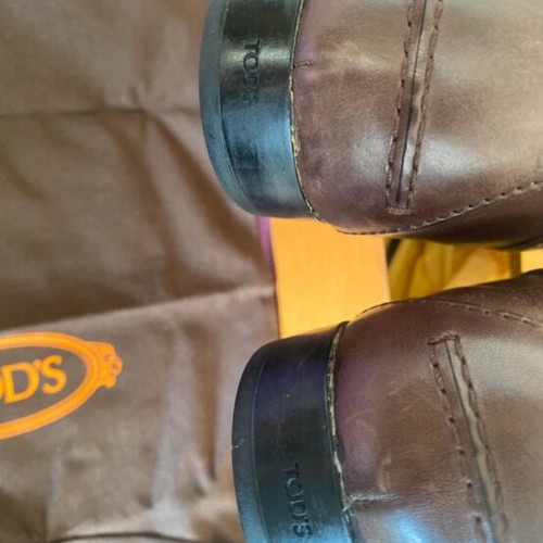 Tod’s Benson moccasins like new, brown leather, size 44