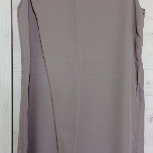 Vero Moda elegant sleeveless dress like new, size M, beige brown
