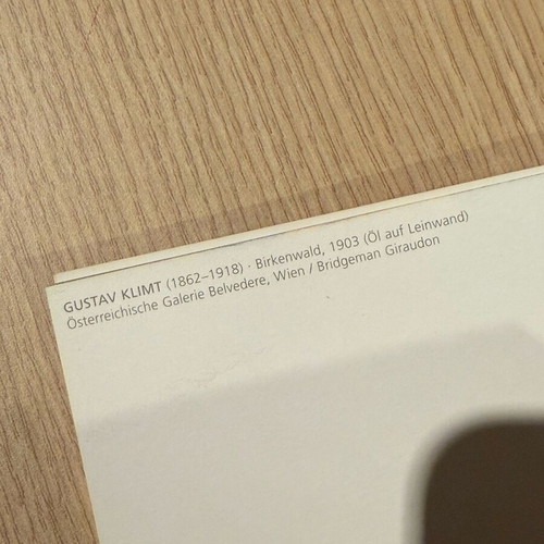 Gustav Klimp card postal new from Vienna