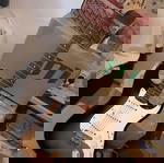  Ηλεκτρική κιθάρα Squeir Stratocaster, λειτουργική, σκασμένη λάκα
