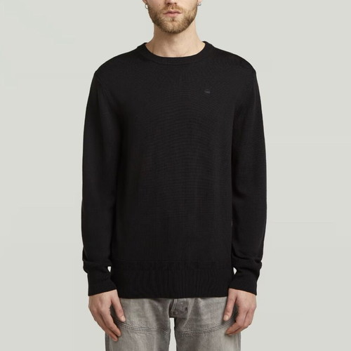G-Star Raw Premium Core men's sweater new, 100% merino wool, black, M/L/XL
