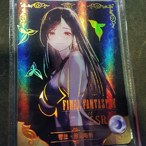 Tifa from Final Fantasy VII Waifu Holo Card new with UV protection