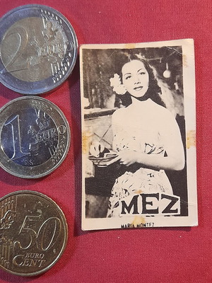 Maria Montez vintage MEZ cinema collectible card