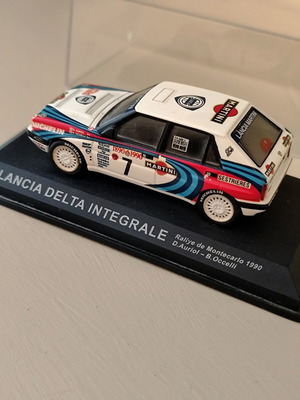 Lancia Integrale Rally Monte Carlo 1990 model car 1/43 scale