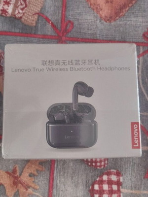 Lenovo True Wireless Bluetooth ακουστικά καινούρια, μαύρα