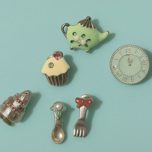 Afternoon Tea Earrings set like new, multicolor