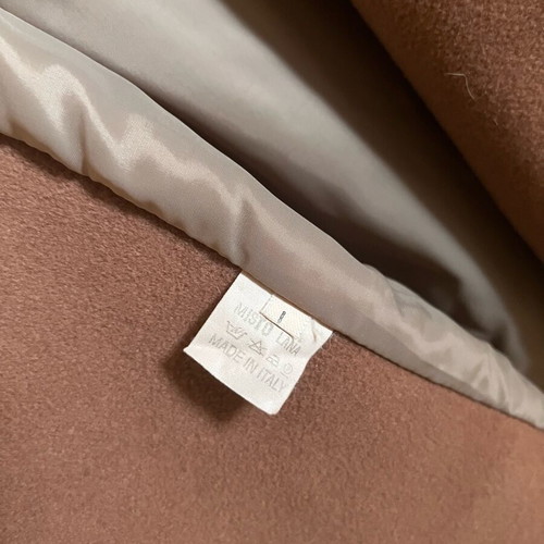 Wool women's coat used in camel color, size S