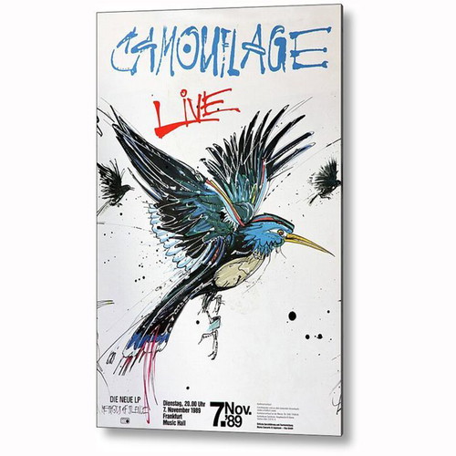 Bee Gees Camouflage Live In Concert Frankfurt 1989 Poster new